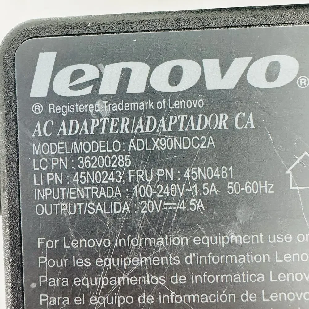 Lenovo ADLX90NDC2A 90W 20V 4.5A AC IdeaPad Yoga Adapter + Power Cord